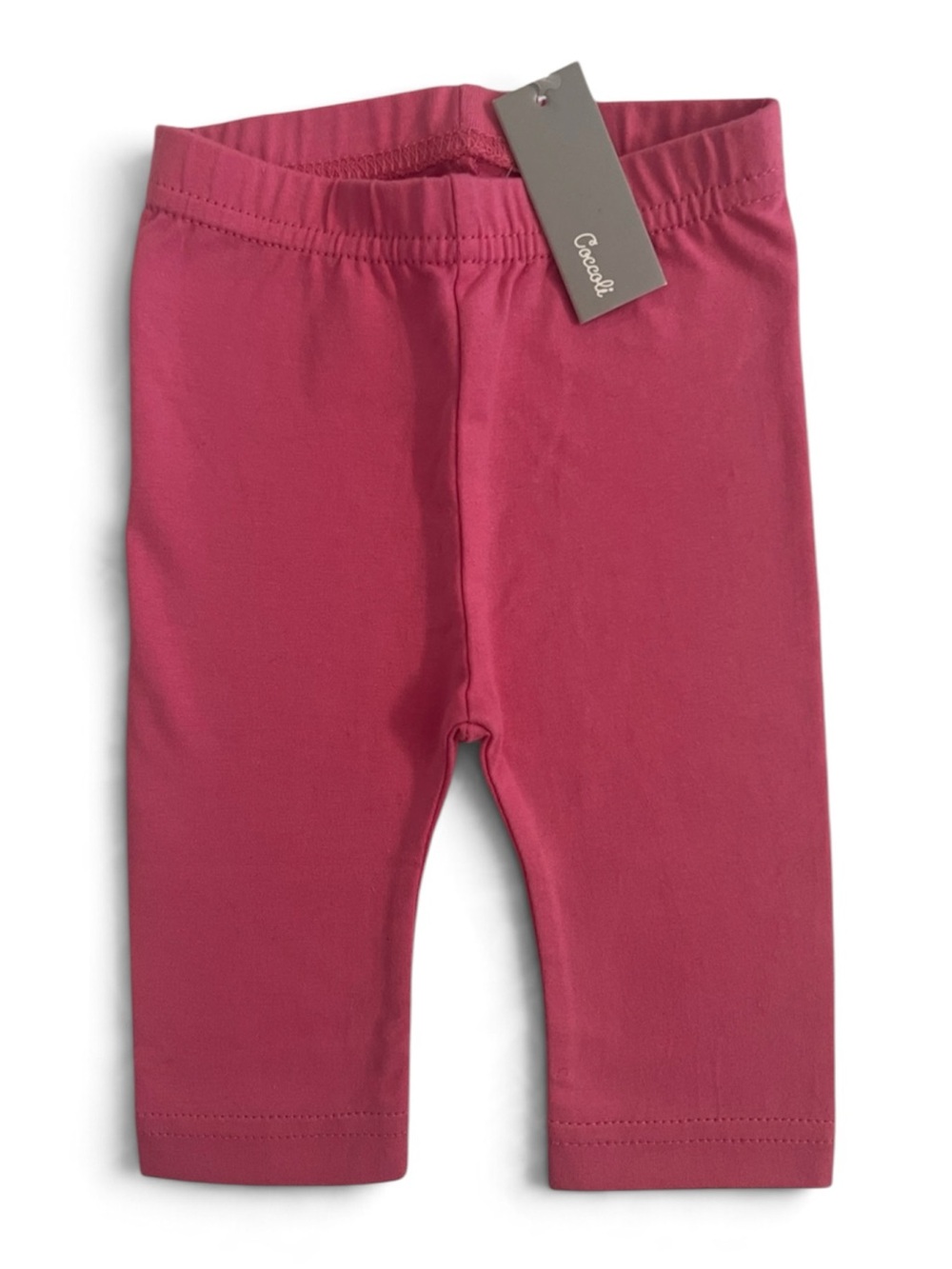 Coccoli Baby Pink Cotton Leggings Size 3M NWT